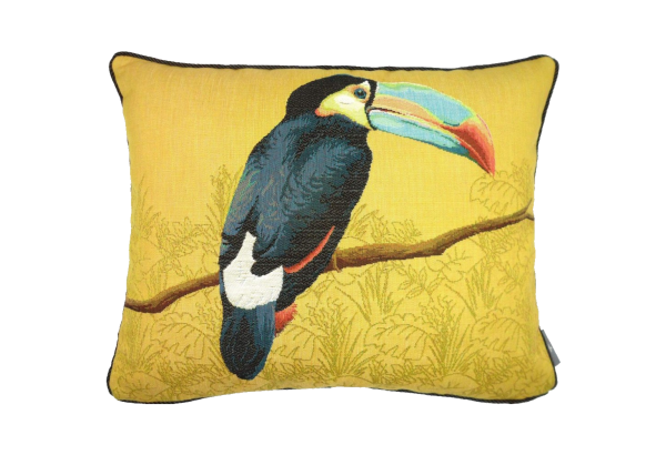 Spilvens Toucan blue beak yellow 40*50