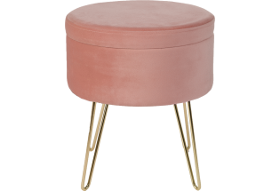 Galdiņš Glamour stool 100*100 powder pink