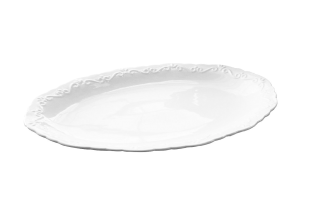 Ovāls porcelāna šķīvis